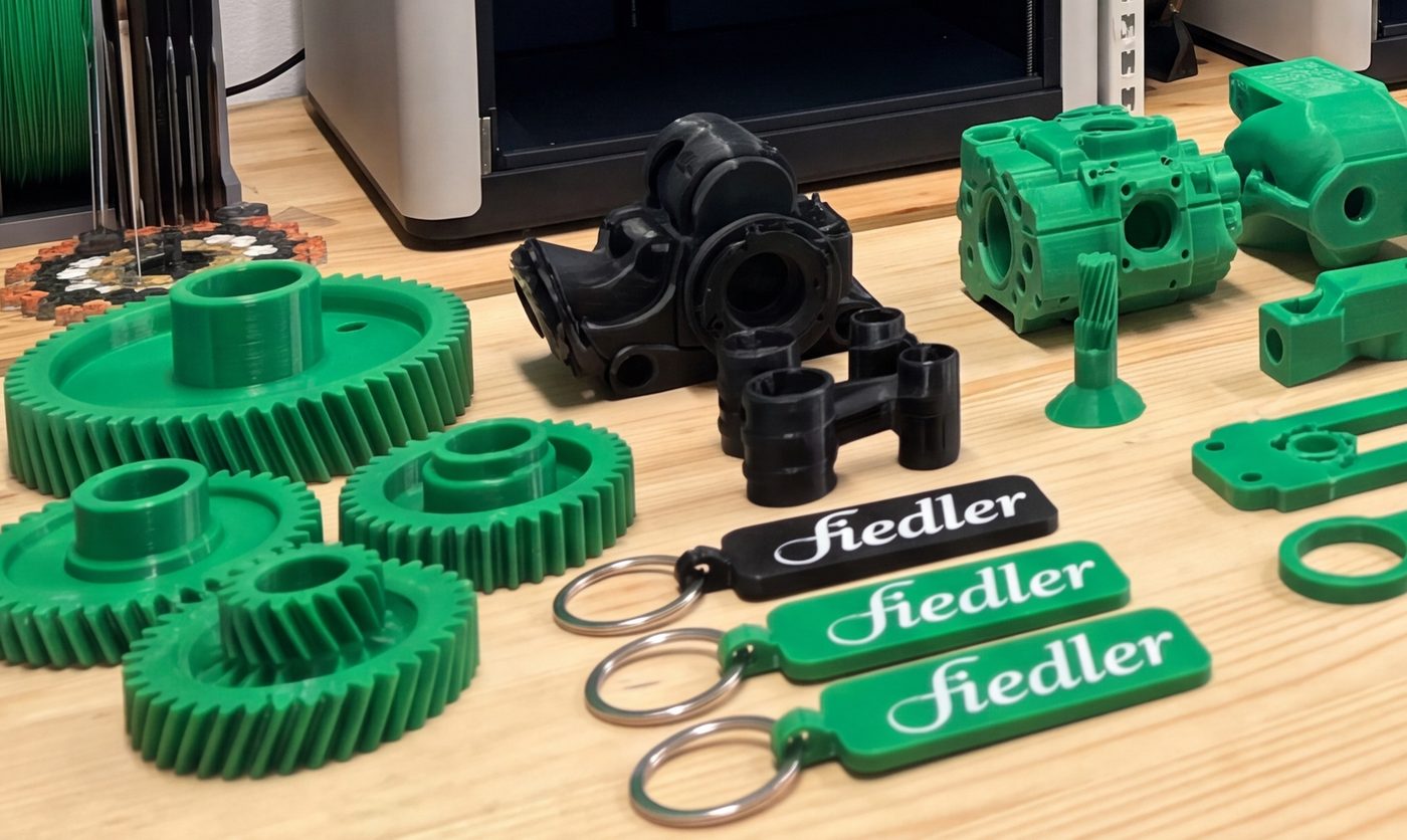 Hotové 3D tištěné díly z realizovaných zakázek
