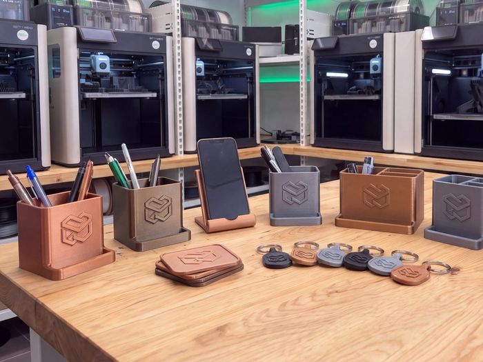 Dárkové a reklamní předměty s firemním logem vyrobené 3D tiskem